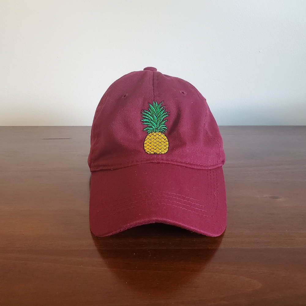 Carbon Elements 🌺 Maroon Pineapple Hat. OSFM.